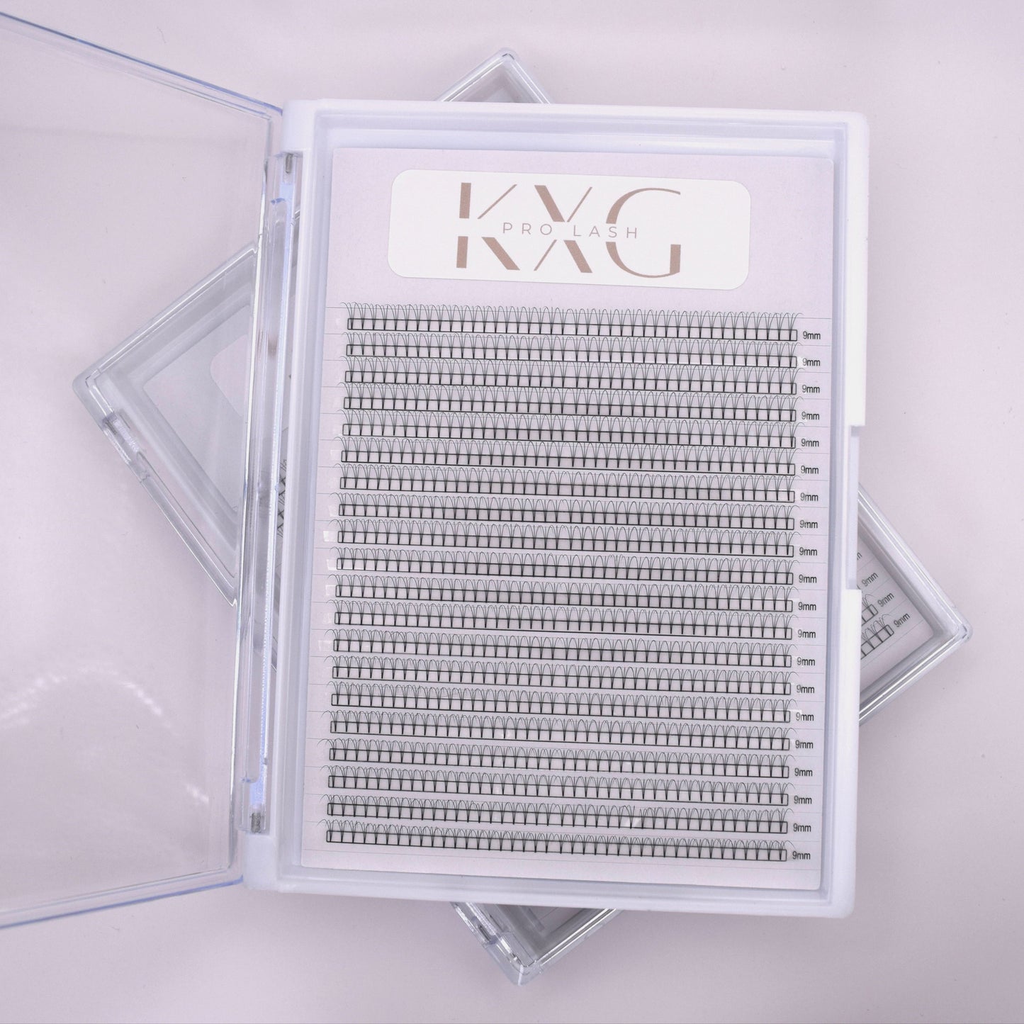 3D 0.07 D Curl - Pre Made Short Stem Fans - XL Tray