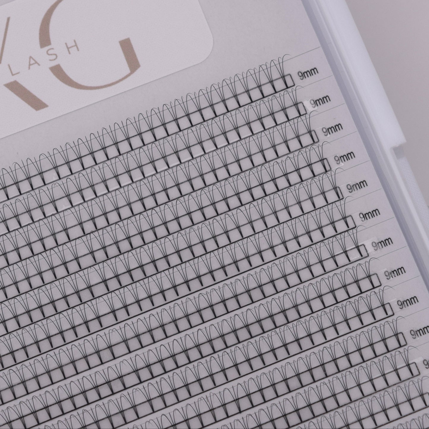 3D 0.07 D Curl - Pre Made Short Stem Fans - XL Tray