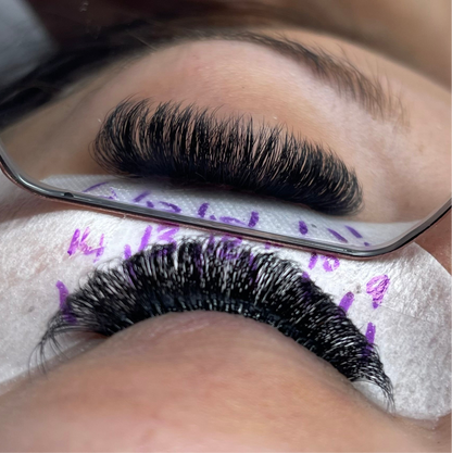 6D 0.05 D Curl - Pre Made Short Stem Fans - XL Tray