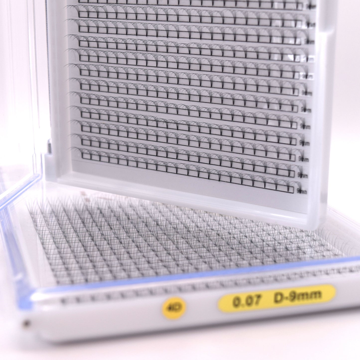 4D 0.07 D Curl - Pre Made Short Stem Fans - XL Tray