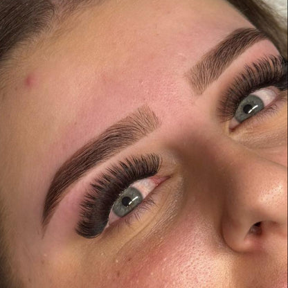 5D 0.05 D Curl - Pre Made Short Stem Fans - XL Tray