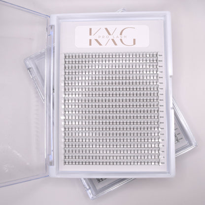 5D 0.05 D Curl - Pre Made Short Stem Fans - XL Tray