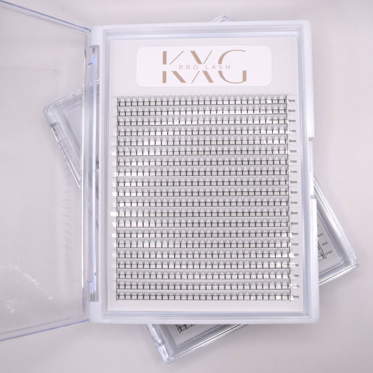 5D 0.05 D Curl - Pre Made Short Stem Fans - XL Tray