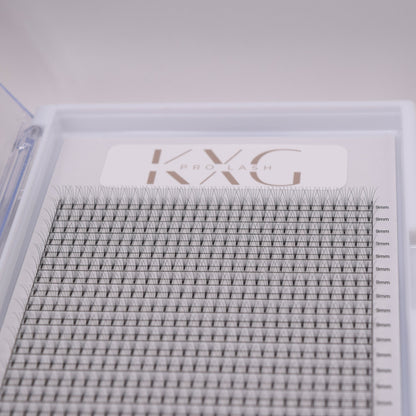 5D 0.05 D Curl - Pre Made Short Stem Fans - XL Tray