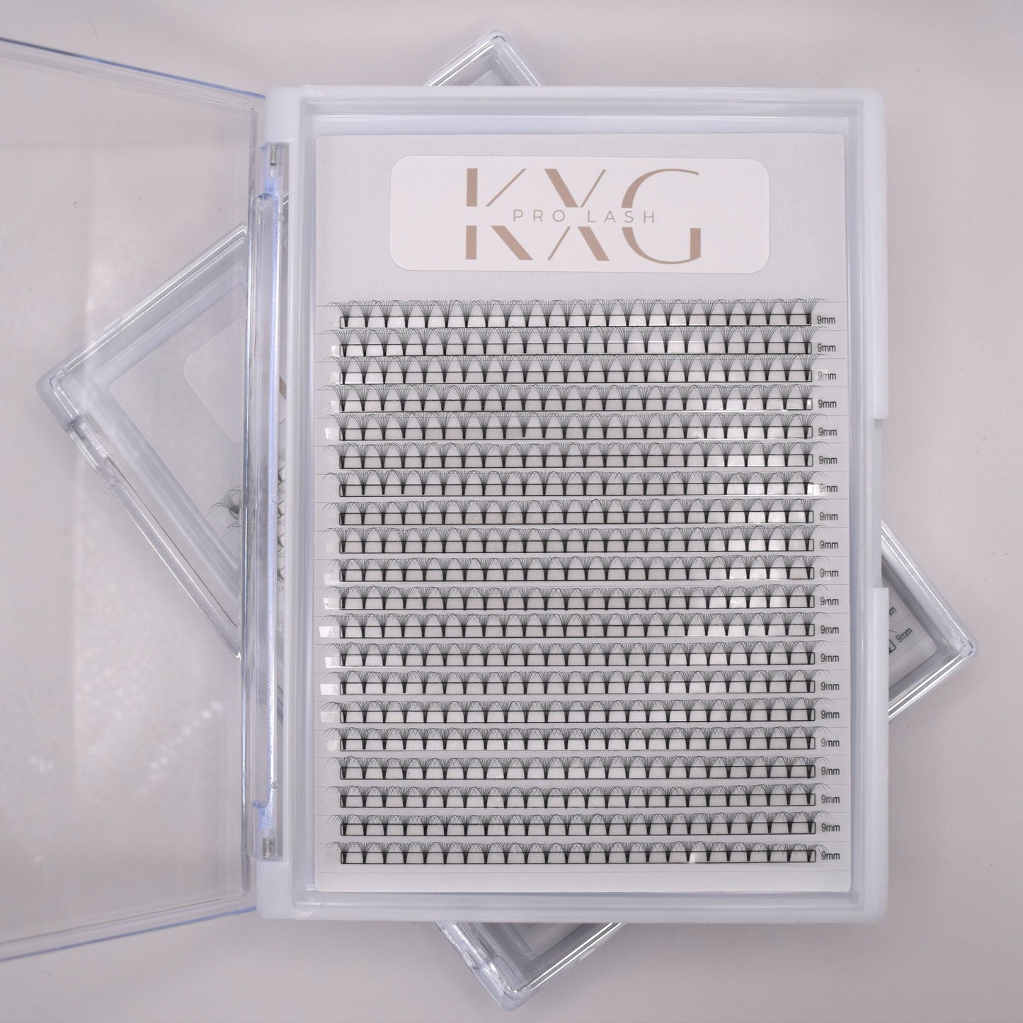 8D 0.05 D Curl - Pre Made Short Stem Fans - XL Tray