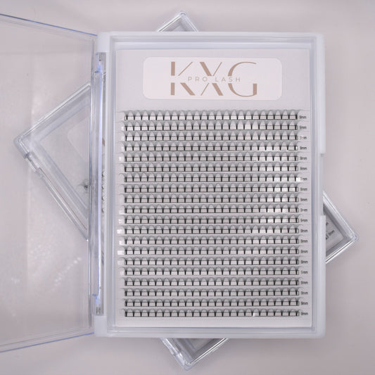 8D 0.05 D Curl - Pre Made Short Stem Fans - XL Tray